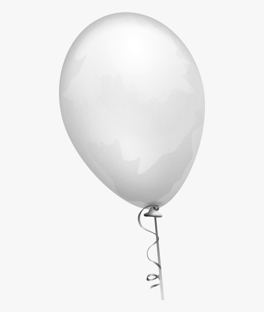 Balloon White Aj - Ballon Blanc Png, Transparent Clipart