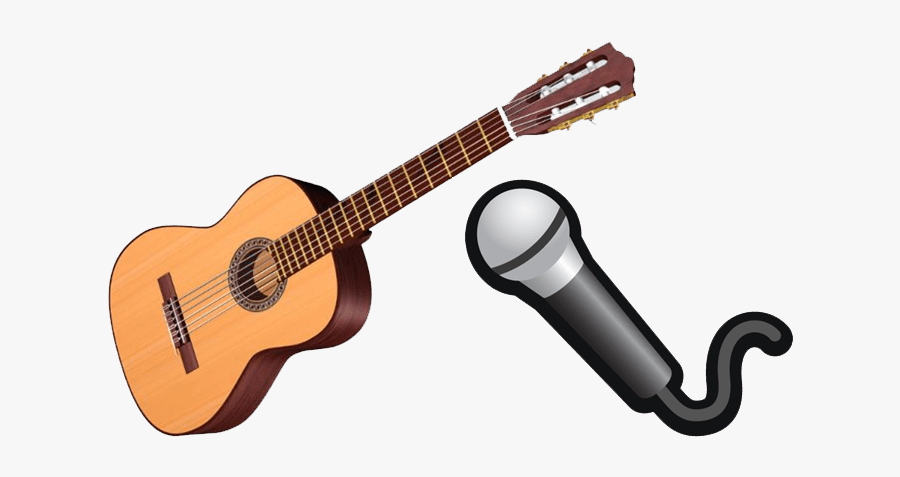 Guitar Clipart Microphone - Guitar And Microphone Clipart, Transparent Clipart