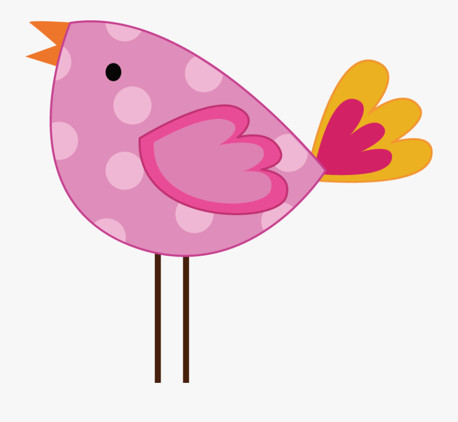 Pretty Pink Girly Jungle Animals - Pajaritos Arte Dibujo, Transparent Clipart