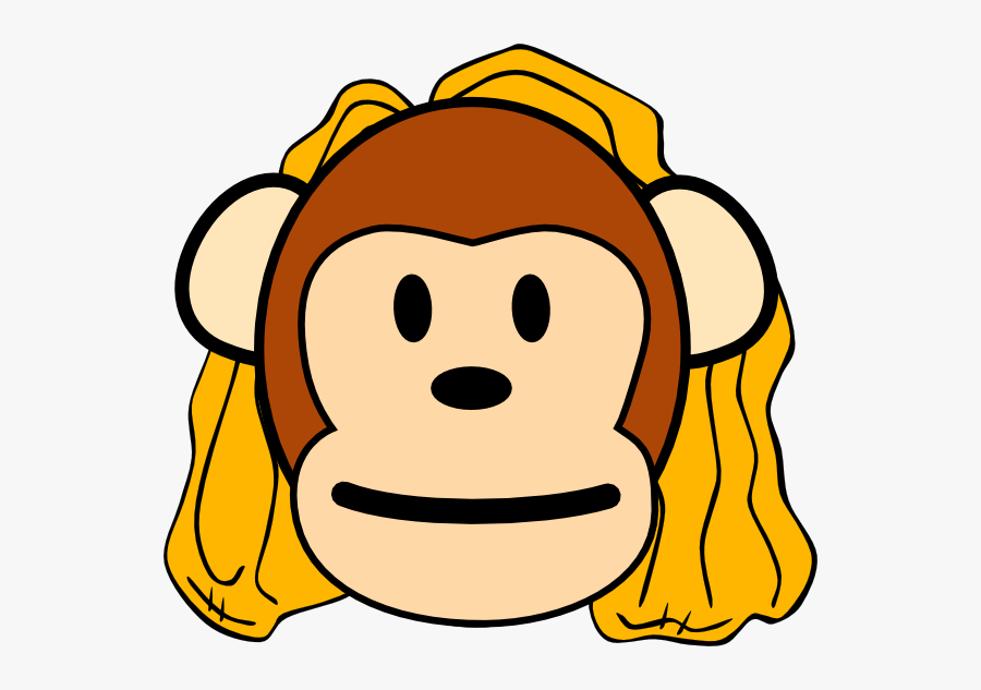 Head Clipart Mom Drawing Of Monkey Face - Monkey Face Cartoon, Transparent Clipart
