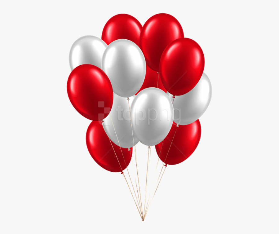 White Balloon Png - Transparent Background Red Balloons, Transparent Clipart