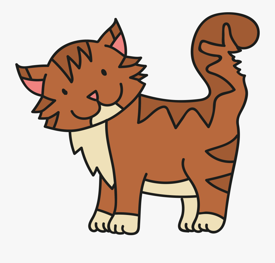 American Bobtail Kitten Whiskers Tabby Cat Wildcat - Wild Cat Image Cartoon, Transparent Clipart
