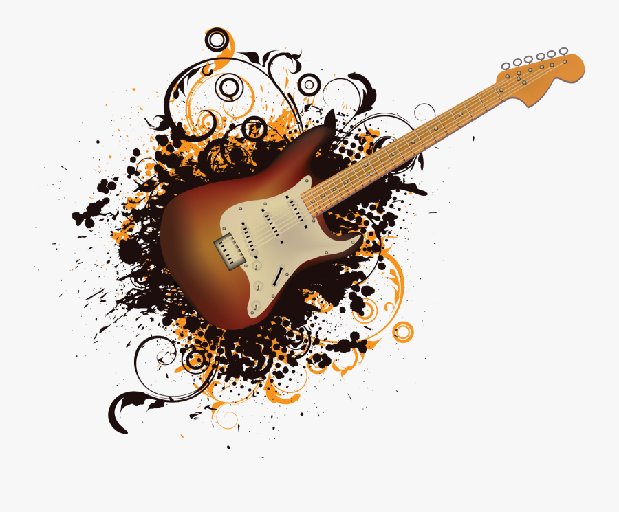 Electric Instruments Guitar Acoustic Musical String - Transparent Rock Guitar Png, Transparent Clipart