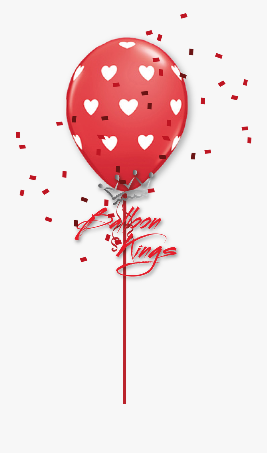 11in Latex White Hearts - Transparent Blue Baby Balloon, Transparent Clipart