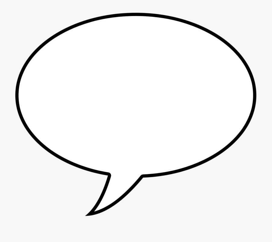 Balloon Template Icon Comic Png Image - Speech Bubble Black Background, Transparent Clipart