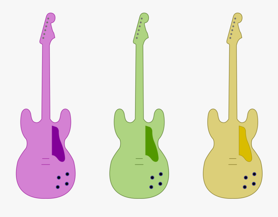 Guitar Outline - Guitar, Transparent Clipart