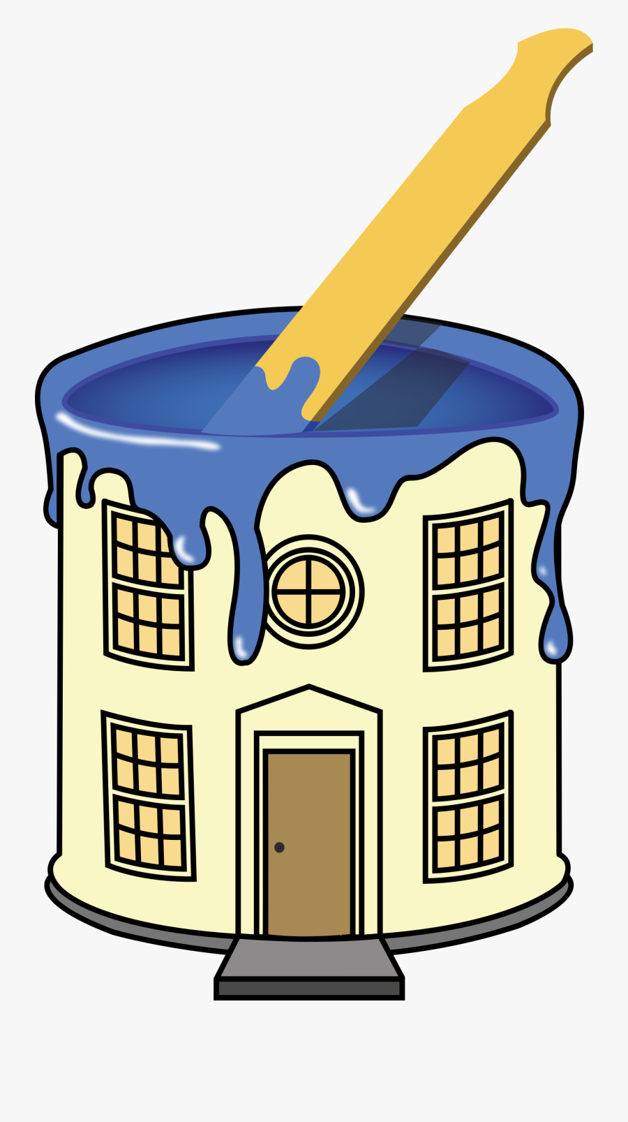 House Paint Png Transparent Library - House Paint Png Icon, Transparent Clipart
