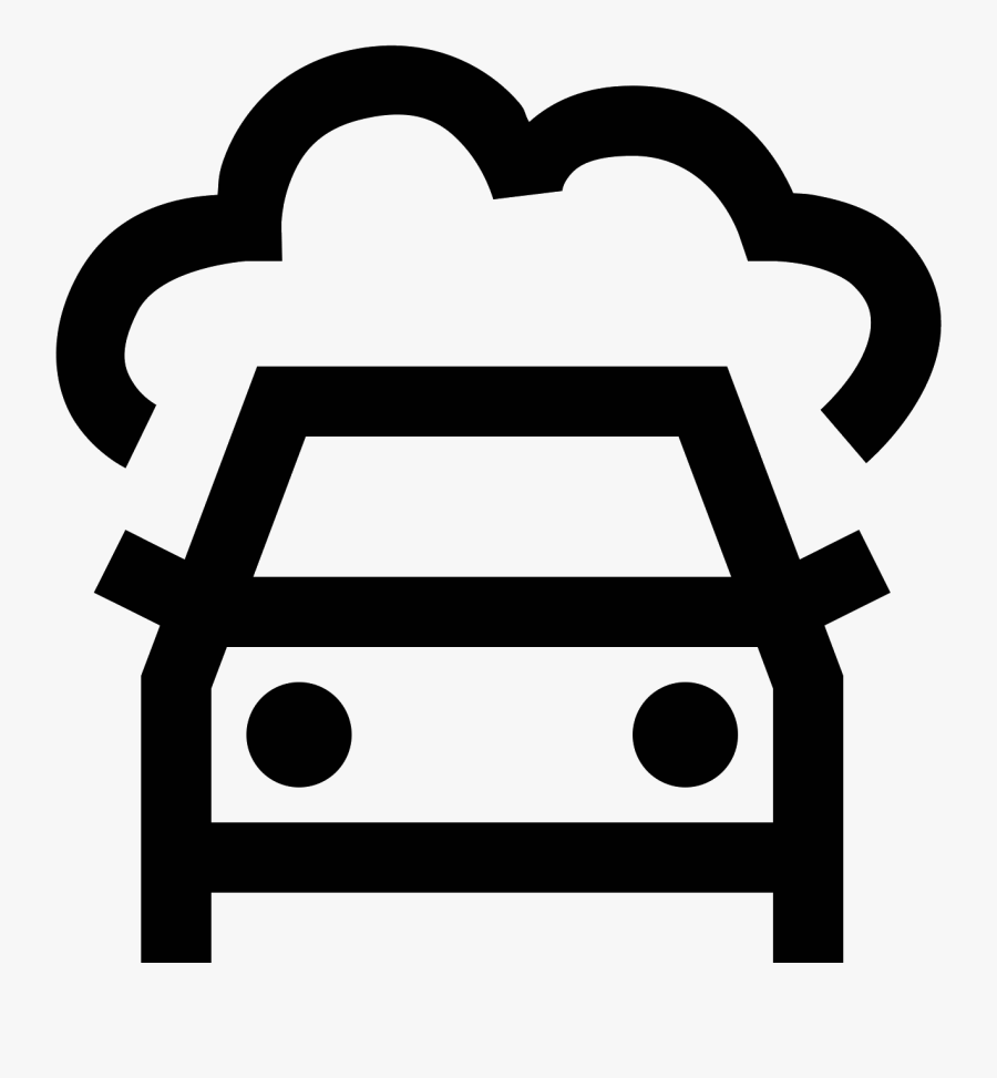 Automatic Car Wash Icon - Automated Car Icon Png White, Transparent Clipart