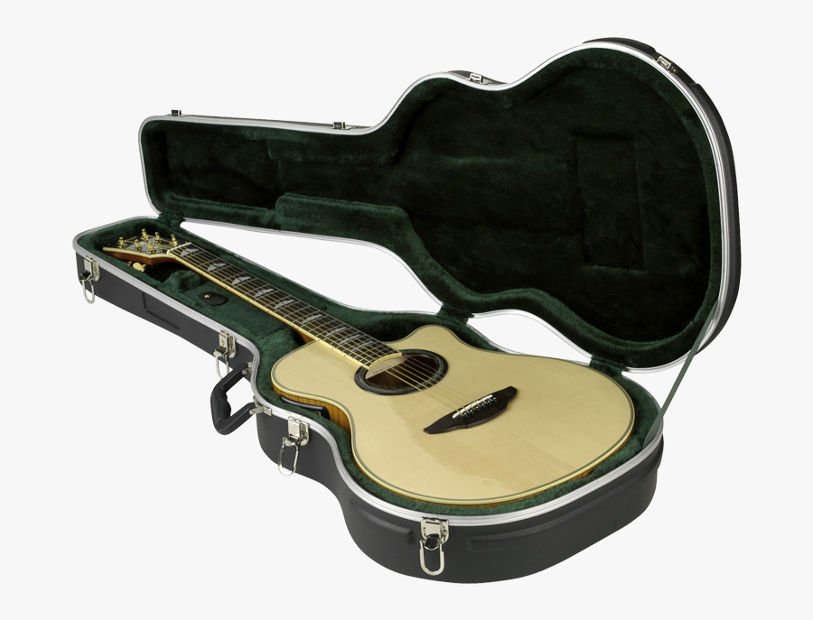 Guitar Clipart Classic Guitar - Guitar Case Jumbo Acoustic, Transparent Clipart