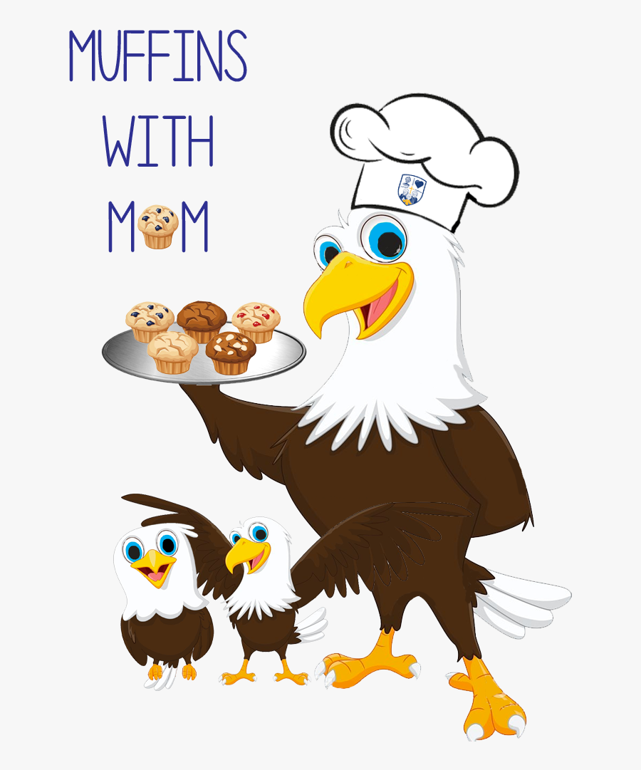 Muffins With Bring Your - Kreslený Orel, Transparent Clipart