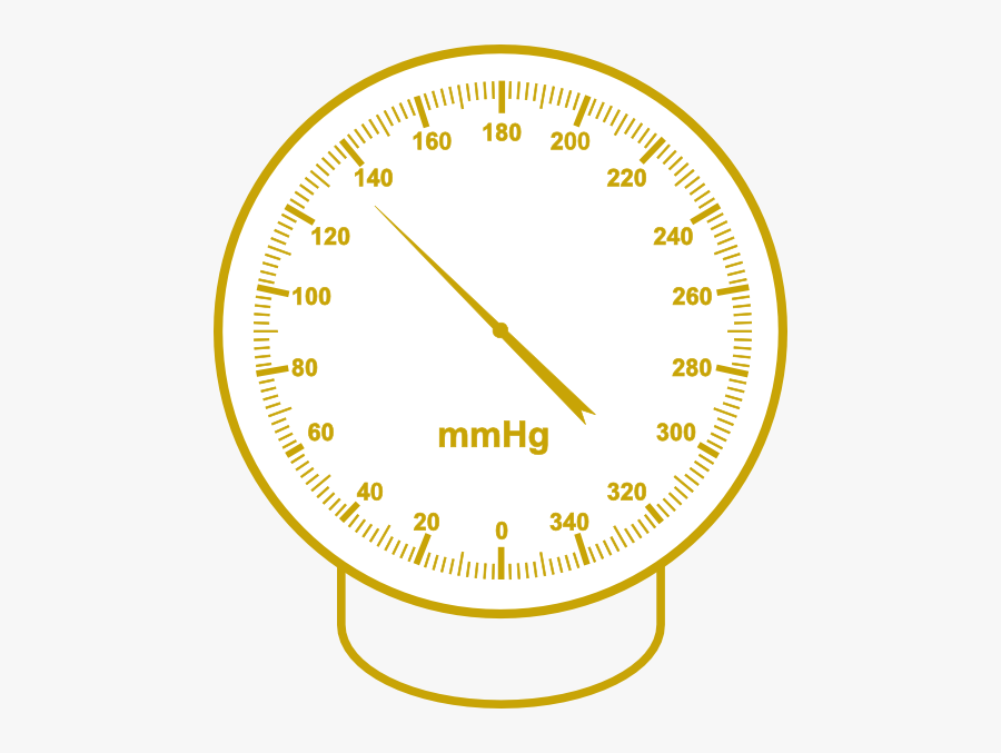 Tonometer Gold Pressure Meter Clip Art - Gauge, Transparent Clipart