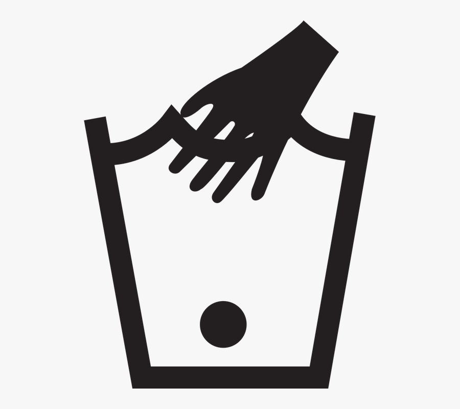 Hand, Type, Washing, Care, Instruction - Cold Hand Wash Symbol, Transparent Clipart