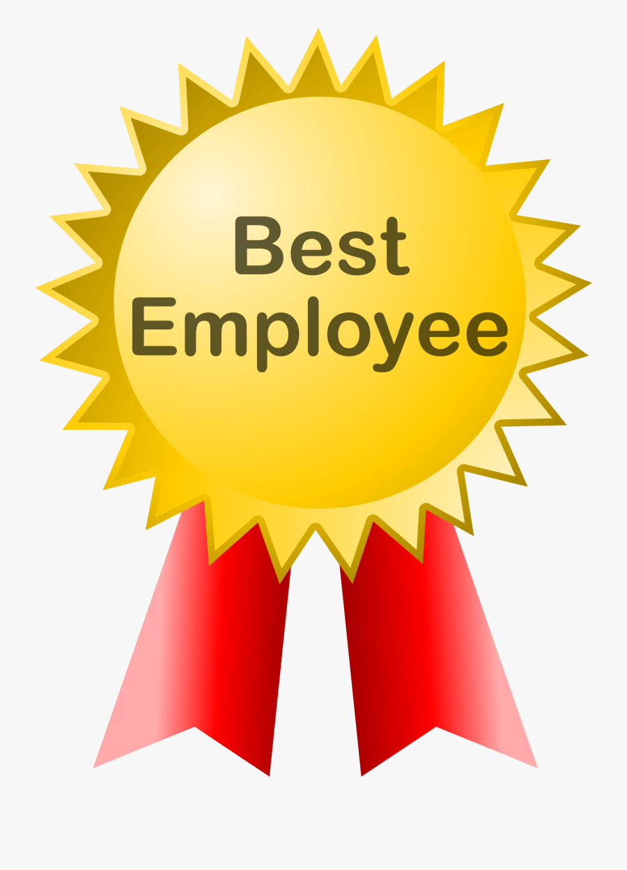 Best Employee Badge Award Vector Clipart - Best Employee Award Logo, Transparent Clipart