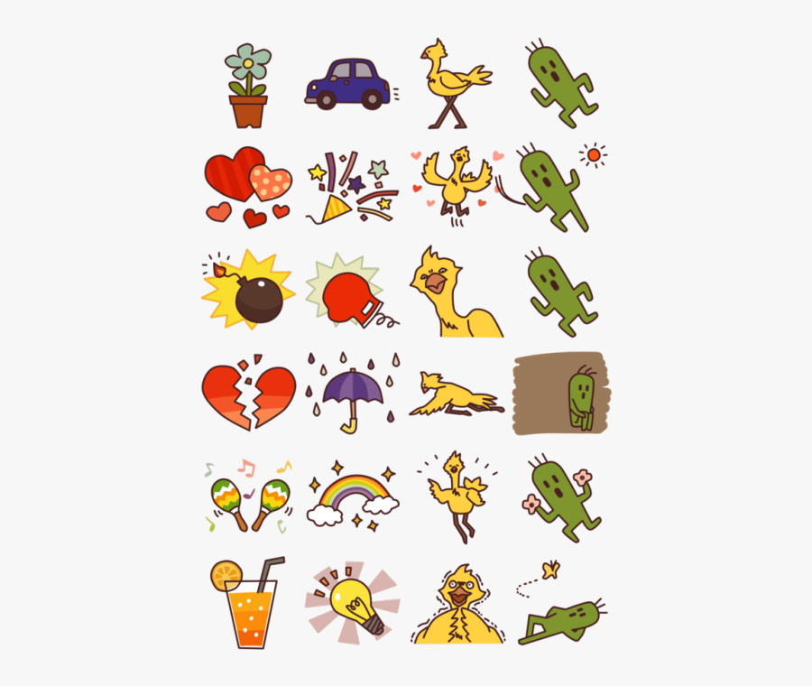 Emoji Good Job Cliparts - Discord Final Fantasy Emoji, Transparent Clipart