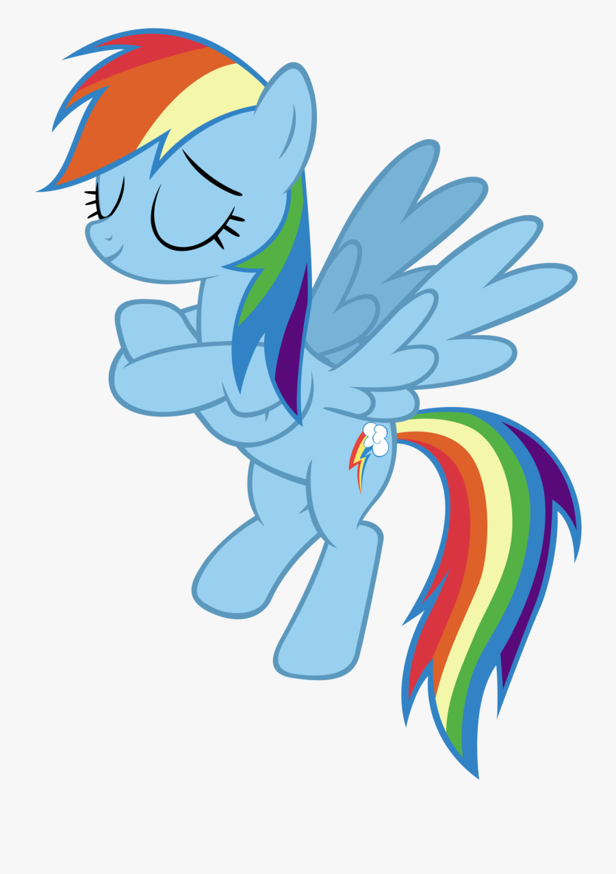 Svg Thank You With Rainbow - Rainbow Dash Crossed Arms, Transparent Clipart