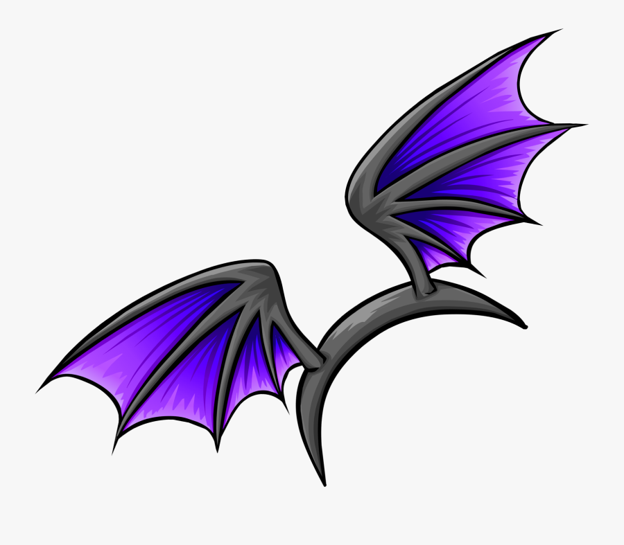 Purple Bat Wings - Bat Wings Graphic Design, Transparent Clipart