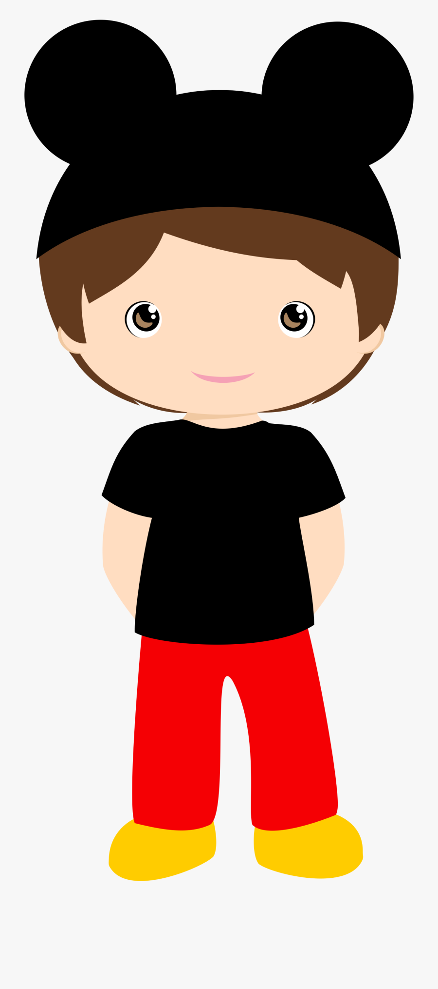 Boy Mickey Clipart, Transparent Clipart