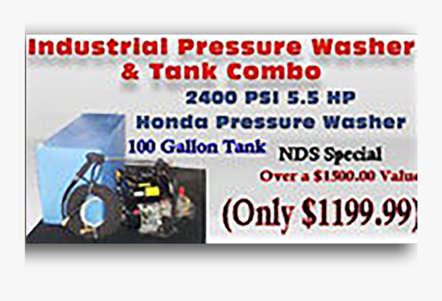 Industrial Pressure Washer - Machine, Transparent Clipart