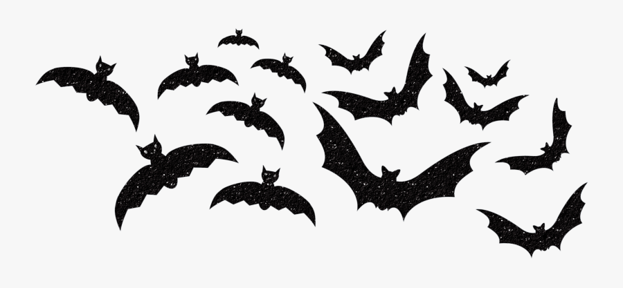 Halloween Download Clip Art - Printable Halloween Decor Bats, Transparent Clipart