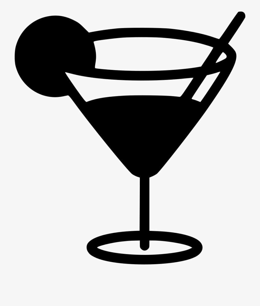 Martini-glass - Cocktail Glass Icon Png, Transparent Clipart