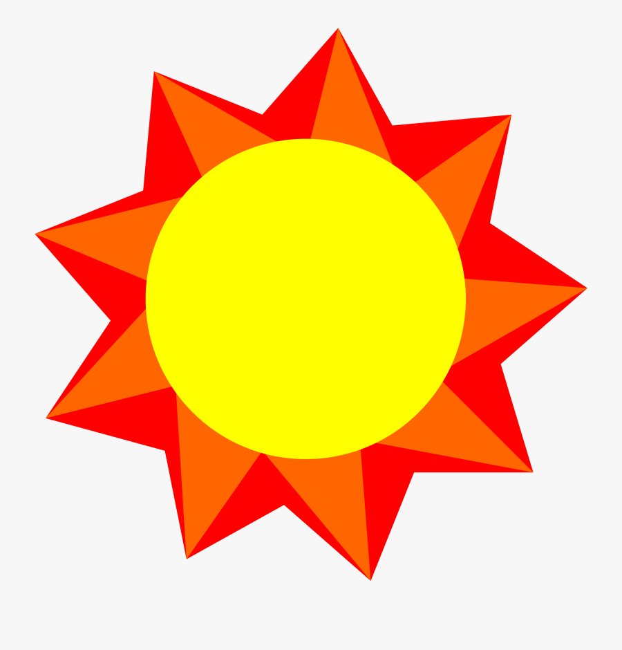 Sun, Spring, 2015 Clipart Free - Red And Yellow Sun, Transparent Clipart