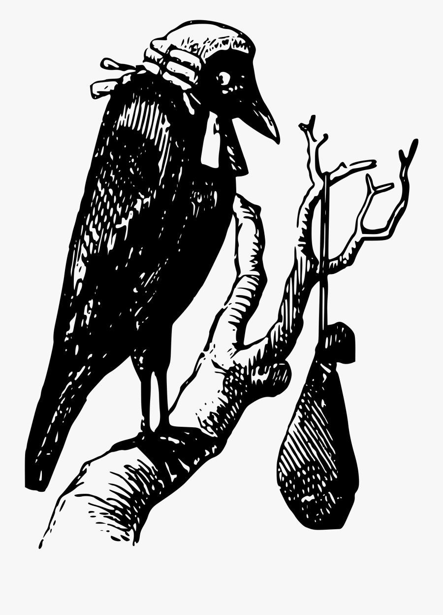 Judge Magistrate Crow Court Public Domain - Black Tree Png With Crow, Transparent Clipart
