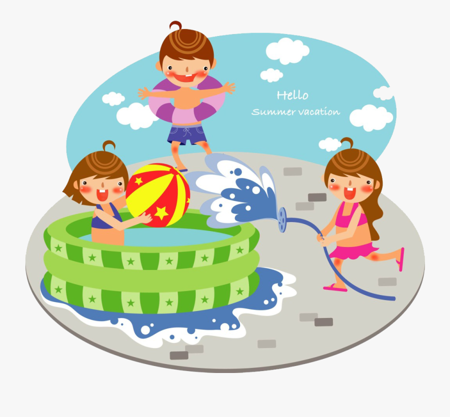 Swimming Clipart Childrens - Swimming Day Art Clip, Transparent Clipart