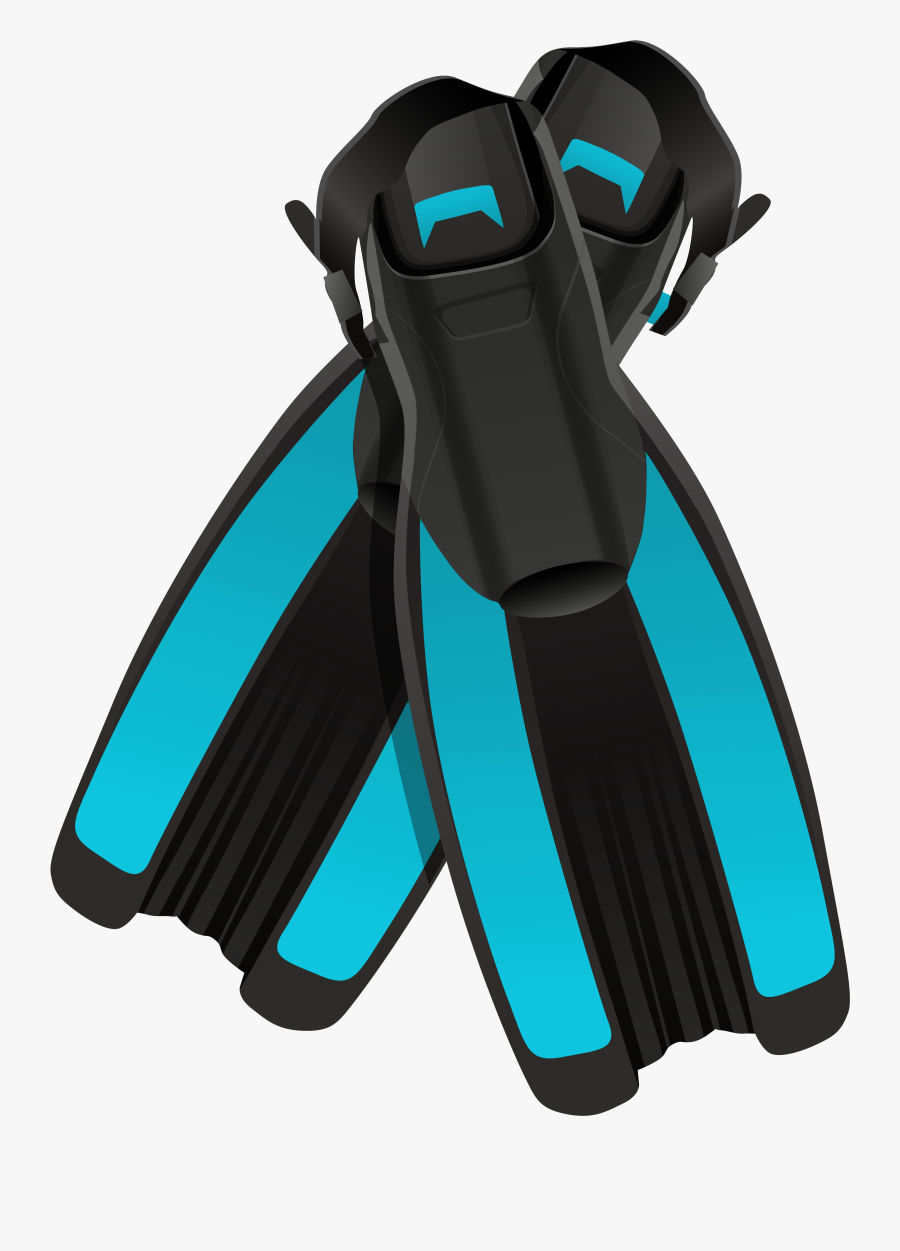 Swimming Clip Art Transparent - Swim Flippers Transparent Background, Transparent Clipart