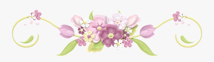 Scrapbook Flowers Spring Clipart Flower Border Clipart, - Flower Border Clipart, Transparent Clipart