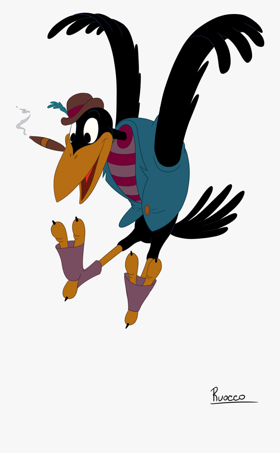 Goldfish Clipart Dead Crow - Jim Crow Dumbo, Transparent Clipart