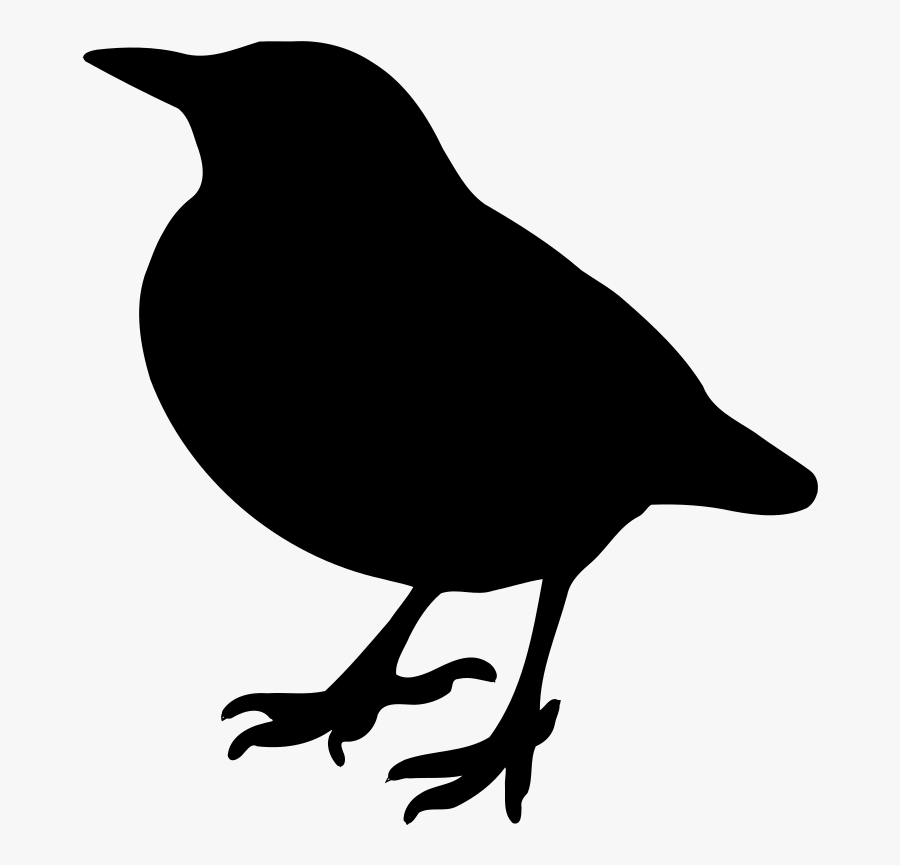 Crow - Bird Clipart Silhouette, Transparent Clipart