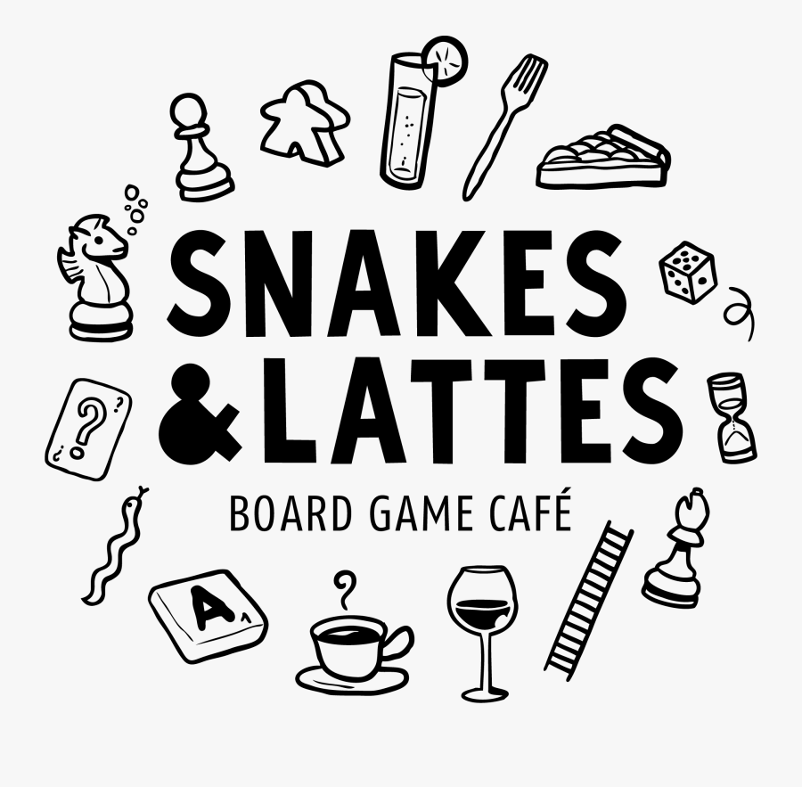 Board Game Cafe Logo, Transparent Clipart