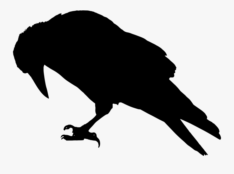 Banner Download Onlinelabels Clip Art Details - Raven Silhouette, Transparent Clipart