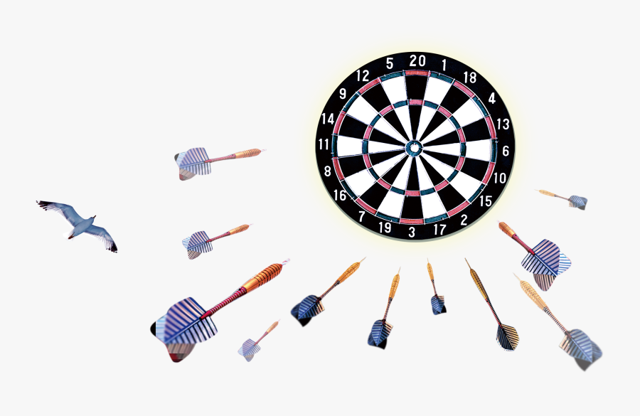 Darts Stock Photography Game Clip Art - Dart Board Transparent Background, Transparent Clipart