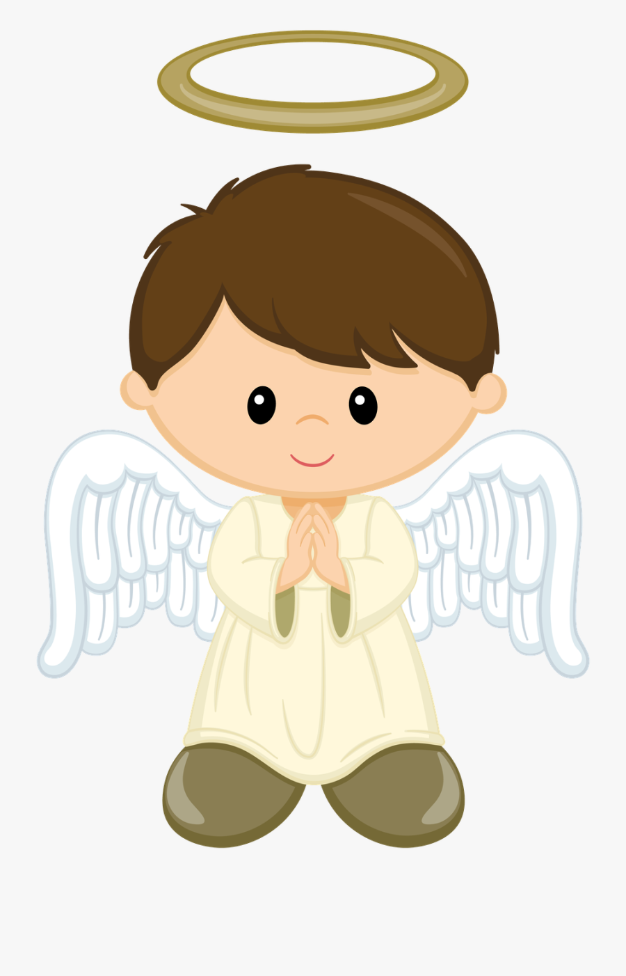 Baptism Clipart Pretty Baby - Boy Angel Clipart, Transparent Clipart