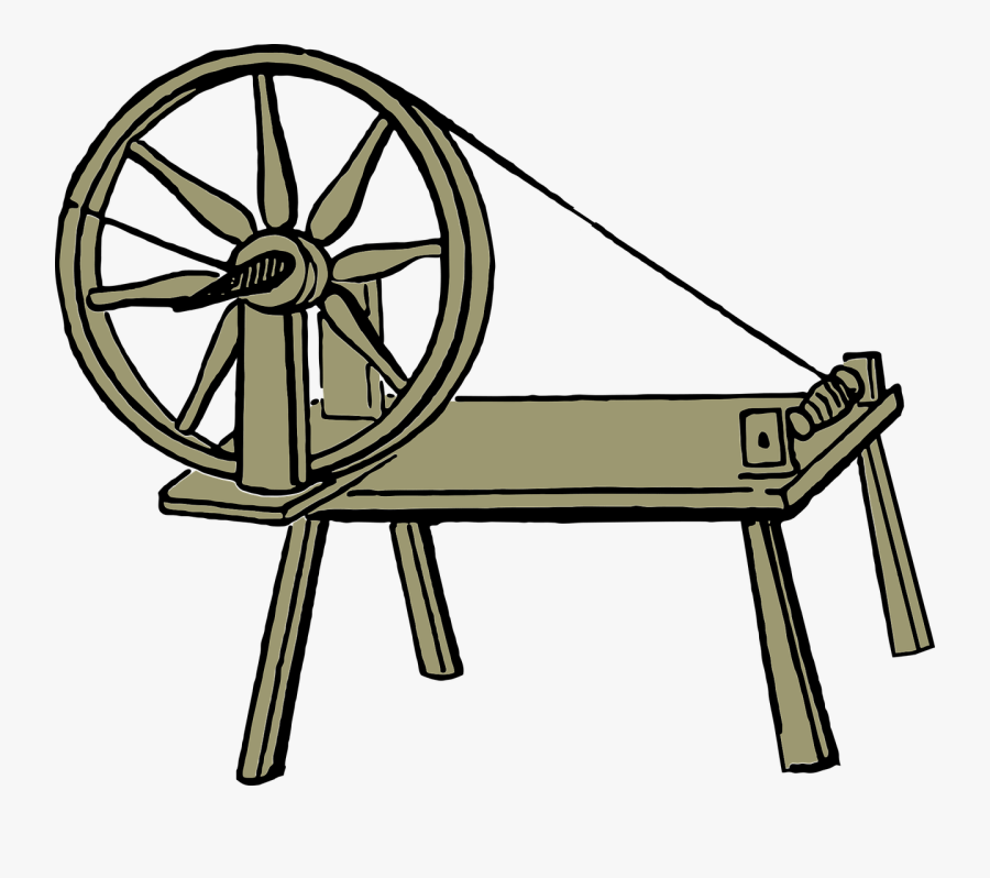 Spinning Wheel, Yarn, Wool, Wheel, Vintage, Spinning - Spinning Wheel, Transparent Clipart