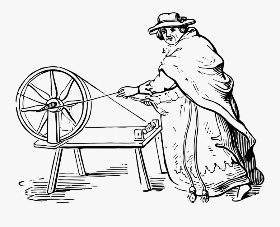 Spinning Wheel, Yarn, Wool, Wheel, Vintage, Spinning - Vintage Spinning Wheel Png, Transparent Clipart