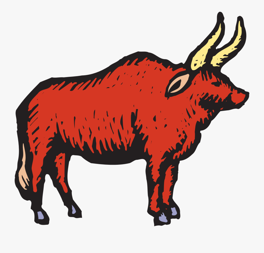 Gambar Banteng Merah Png, Transparent Clipart