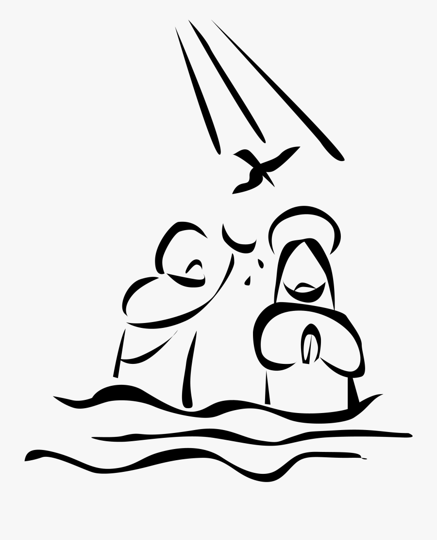 Baptism Of Jesus Drawing, Transparent Clipart