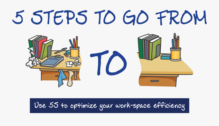 Career Tips Organizing Cleaning - Tidy Up Your Desk Clipart, Transparent Clipart