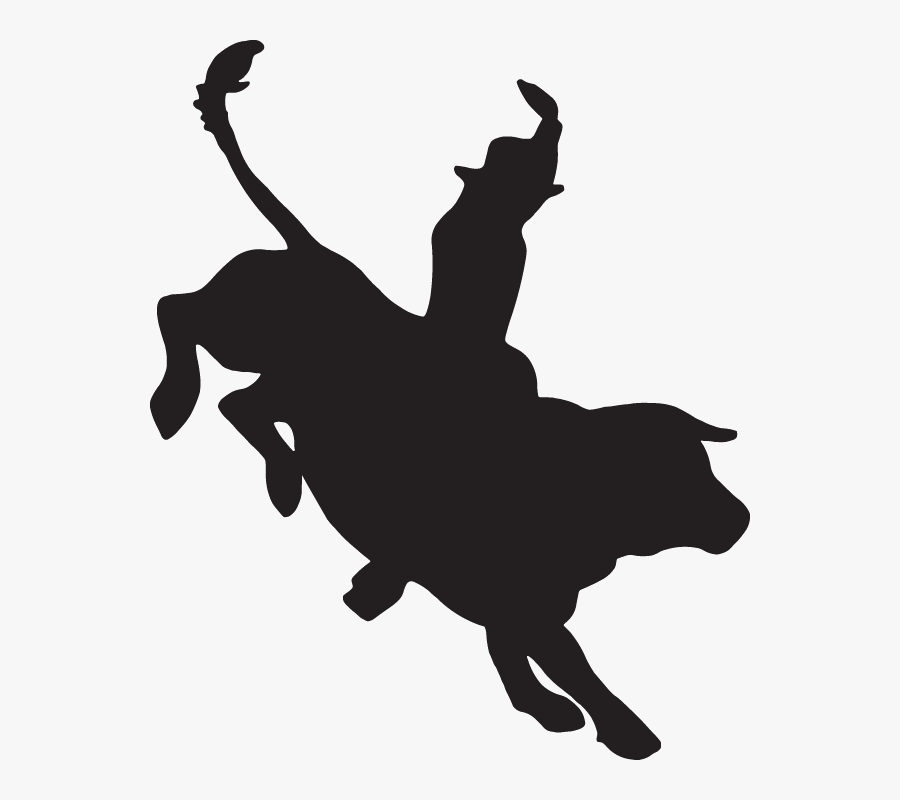 Bull Clipart Silhouette - Bull Rider Clip Art, Transparent Clipart