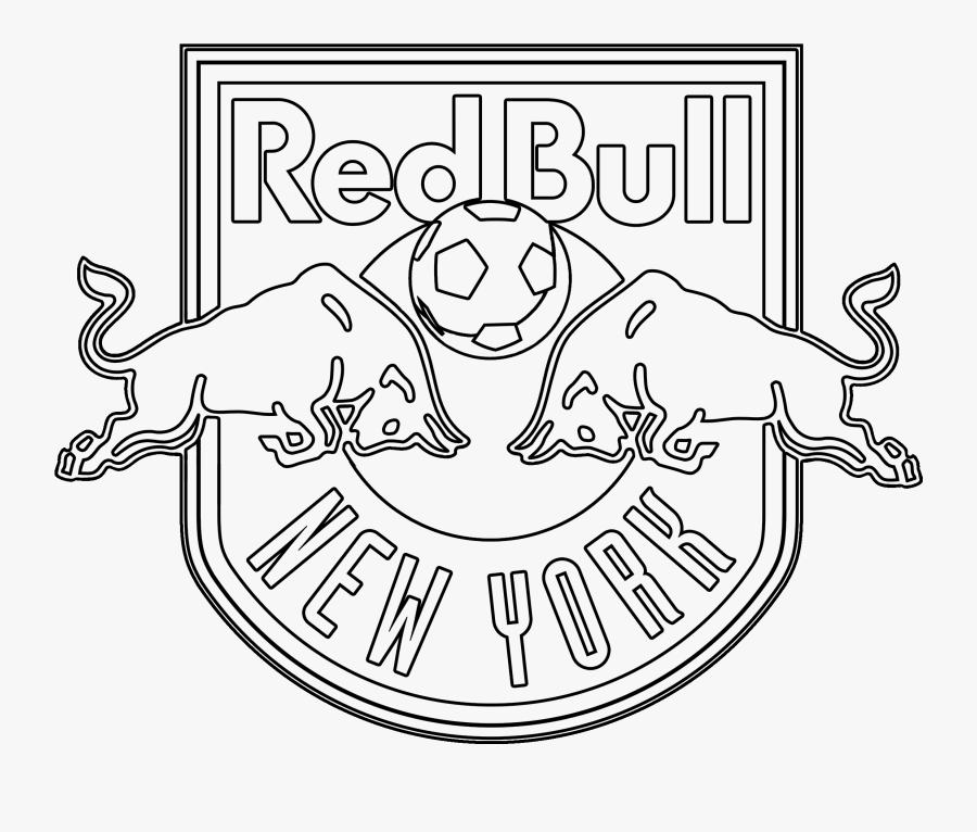 Red Bull Clipart Coloring Page, Printable Red Bull - New York Red Bulls Drawing, Transparent Clipart