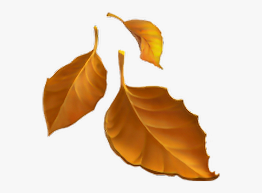 Autumn Leaves Clipart Emoji - Fallen Leaf Emoji, Transparent Clipart