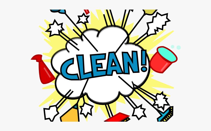 Cleaning Lady Cartoon - Cleaning Kitchen Cartoon, Transparent Clipart