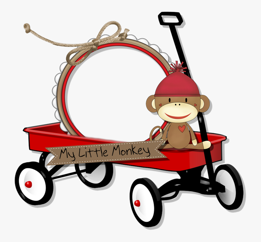 Red Wagon, Transparent Clipart