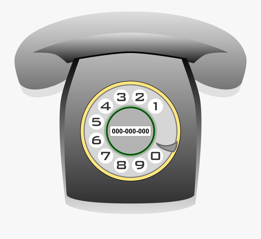 Teléfono Heraldo Gris - Telephone Clip Art Transparent Background, Transparent Clipart