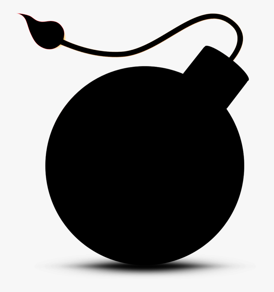 Explosion Boomer Bomb Free Picture - Silueta Bomba, Transparent Clipart