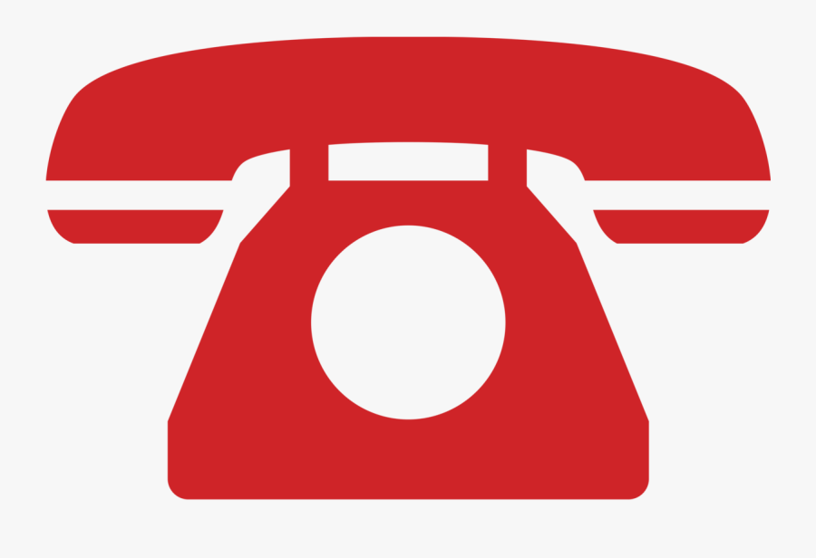 Telephone Clipart Contact Detail - Red Transparent Background Phone Icon, Transparent Clipart