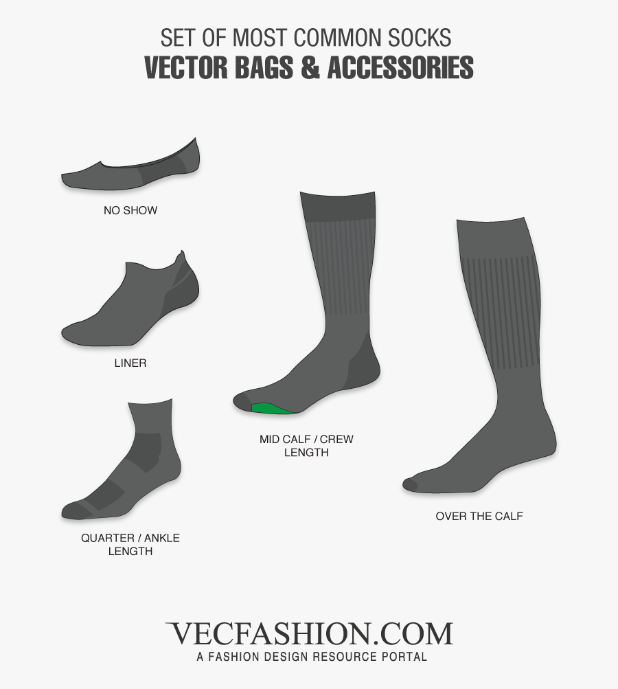Transparent Socks Clipart - Socks Template, Transparent Clipart