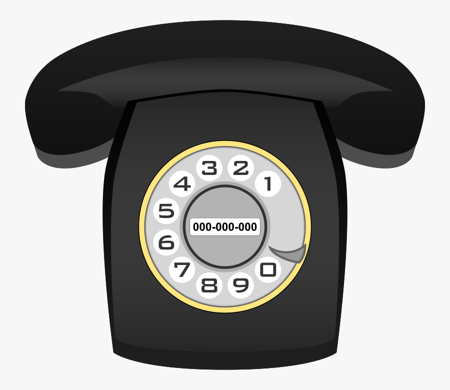 Grey Telephone Clipart, Transparent Clipart